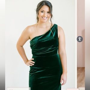 Moira Convertible Velvet Dress Size 2 Emerald 613